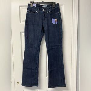 NWT Lee dark wash boot cut jeans size 8 short